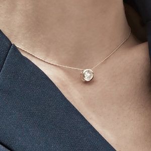 Rhinestone Gold Necklace.